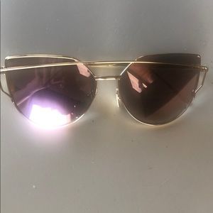 Gold-Pink Sunglasses